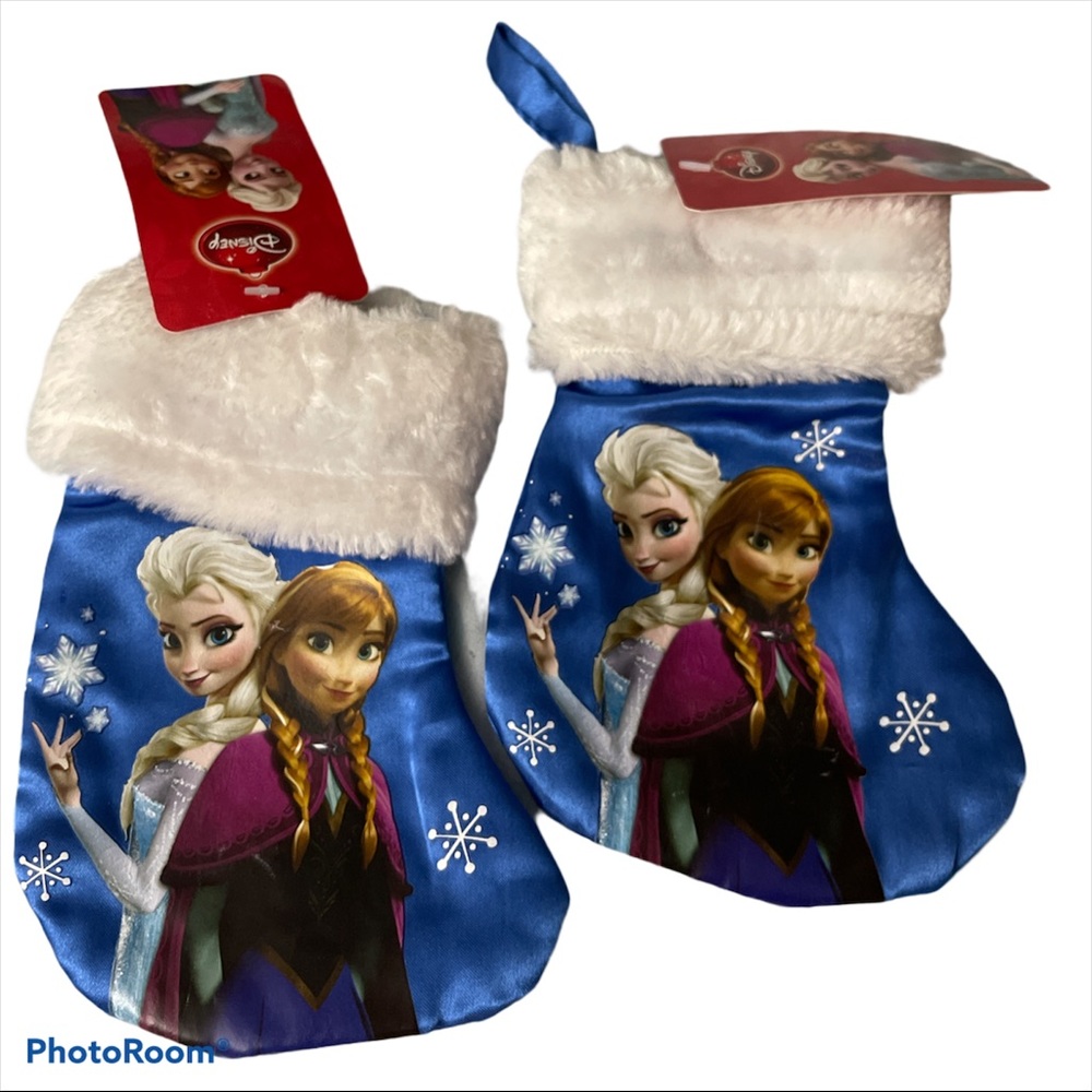 Lot of 3 Pcs~1~Frozen Christmas Door Knob Hanging 5.5” & 2~ Mini Stocking 7” - Picture 4 of 17